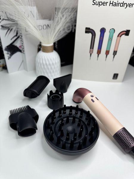 Фен для волосся HD18 Supersonic R Professional Hair Dryer Колір Ніжно Рожевий Id_053 фото
