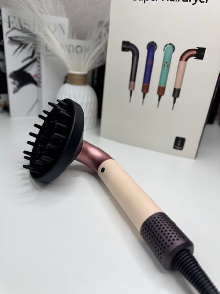 Фен для волосся HD18 Supersonic R Professional Hair Dryer Колір Ніжно Рожевий Id_053 фото