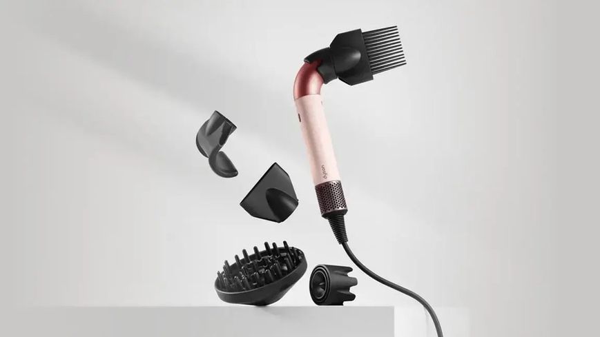 Фен для волосся HD18 Supersonic R Professional Hair Dryer Колір Ніжно Рожевий Id_053 фото