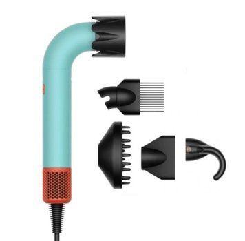 Фен для волосся HD18 Supersonic R Professional Hair Dryer Curly+Coily Ceramic Patina/Topaz Id_055 фото