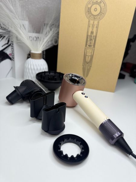 Фен для волосся Supersonic HD16 Nural Straight+Wavy Ceramic Pink/Rose Gold Id_060 фото