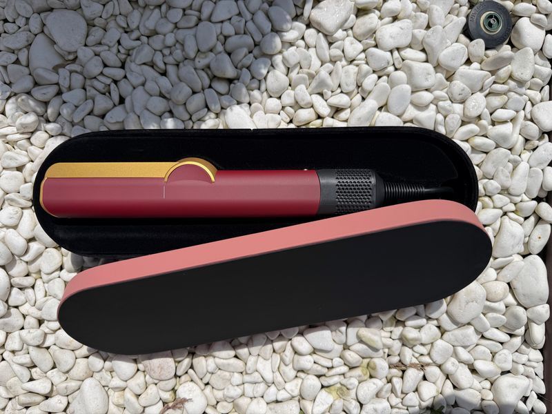 Випрямляч для волосся з Кейсом HT01 Airstrait Red Velvet/Gold Колір: Червоний з золотим Id_007__1 фото