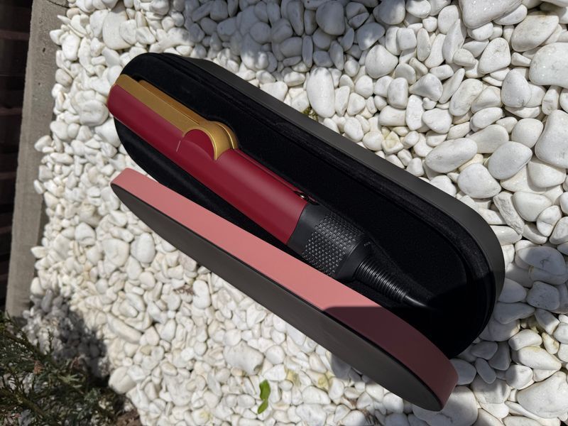 Випрямляч для волосся з Кейсом HT01 Airstrait Red Velvet/Gold Колір: Червоний з золотим Id_007__1 фото