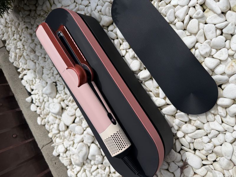 Випрямляч для волосся з Кейсом HT01 Airstrait Kanzan Pink Колір: Бежевий id_007_2_1 фото