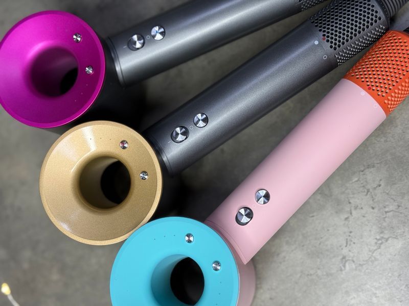 Фен для волосся Supersonic Premium 5 насадок Iron/Fuchsia Сірий з Рожевим Id_034 фото