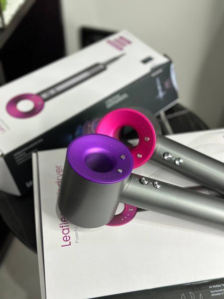 Фен Leafless Hair Dryer для волосся Supersonic Premium Nickel/Red Сіро-Червоний Id_041 фото